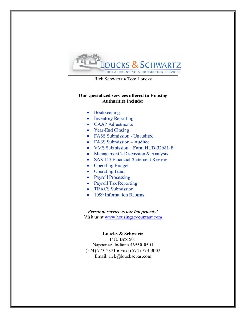 Loucks & Schwartz Flyer